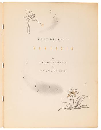 Lot #889 Fantasia Original Program - Image 3