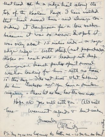 Lot #403 Chester Nimitz Autograph Letter Signed on the Unsolved Mystery of a Naval Officer's Disappearance Near Pearl Harbor - Image 2