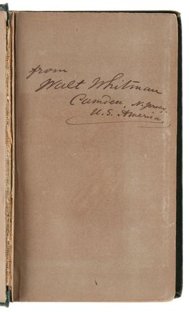 Lot #513 Walt Whitman Signed Book - Leaves of Grass - Image 4