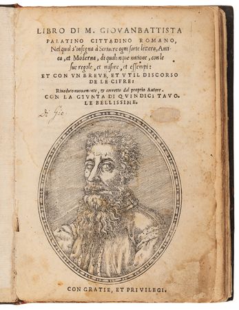 Lot #510 Giovanni Battista Palatino: 16th-Century Penmanship Manual of the Italian Renaissance - Image 3