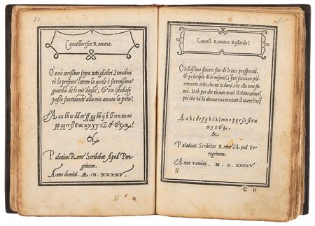 Lot #510 Giovanni Battista Palatino: 16th-Century Penmanship Manual of the Italian Renaissance - Image 4