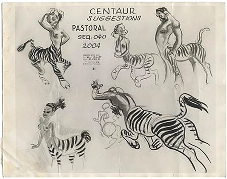 Lot #731 Zebra Centaurette ceramic statuette by William Manker for Fantasia - Image 6