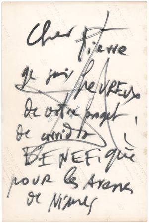 Lot #496 Salvador Dali Hand-Annotated Photograph: 