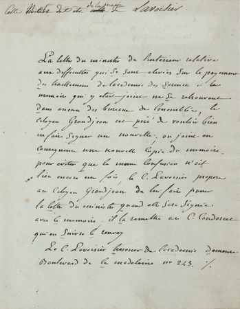 Lot #216 Antoine Lavoisier Autograph Letter Signed - Image 1