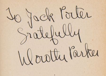 Lot #521 Dorothy Parker Signed Book- The Viking Portable Library - Image 2