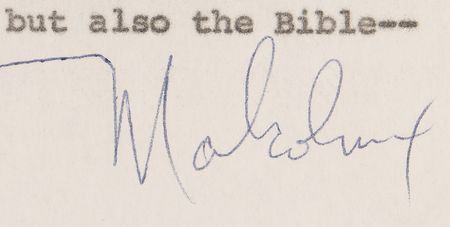 Lot #102 Malcolm X Signed Page for Alex Haley?s Playboy Interview - PSA NM-MT 8 - Image 2