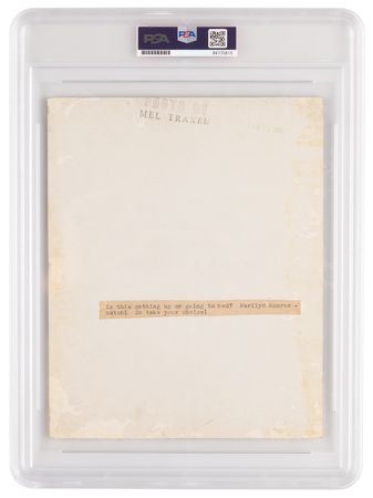 Lot #616 Marilyn Monroe Original Photograph by Mel Traxel  - PSA Type I - Image 2