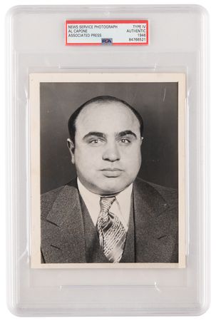 Lot #291 Al Capone Original 'Mugshot' Photograph - PSA Type IV - Image 1
