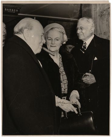Lot #84 Winston Churchill Signed Photograph - Image 1