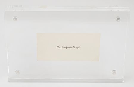 Lot #362 Bugsy Siegel (2) Personal Calling Cards - Image 4