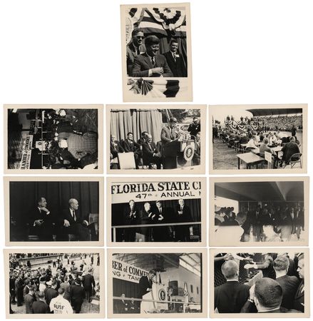 Lot #44 John F. Kennedy (10) Original Vintage Candid Photographs from His 1963 Visit to Tampa - Image 1