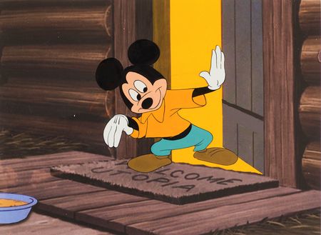 Lot #858 Mickey Mouse production cel from Plutopia - Image 1