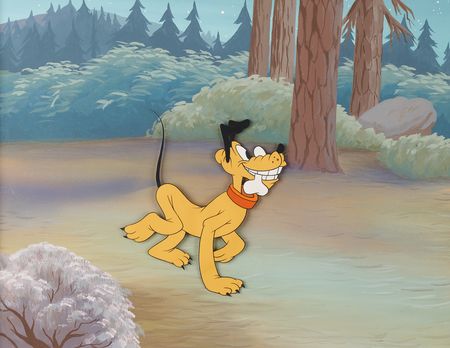 Lot #746 Pluto production cel and production background from Camp Dog - Image 1