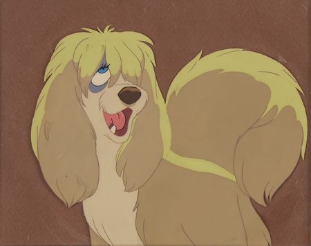 Lot #863 Peg production cel from Lady and the Tramp - Image 1