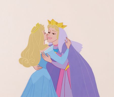 Lot #866 Princess Aurora and Queen Leah production cel from Sleeping Beauty - Image 1
