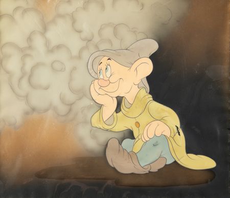 Lot #713 Dopey production cel from Snow White and the Seven Dwarfs - Image 1