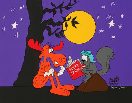 Lot #934 Rocky and Bullwinkle limited edition cel from Adventures of Rocky and Bullwinkle and Friends - 'Rocky Horror' (#166/300) - Image 1