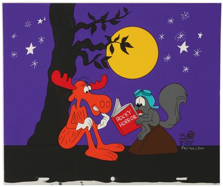Lot #934 Rocky and Bullwinkle limited edition cel from Adventures of Rocky and Bullwinkle and Friends - 'Rocky Horror' (#166/300) - Image 2