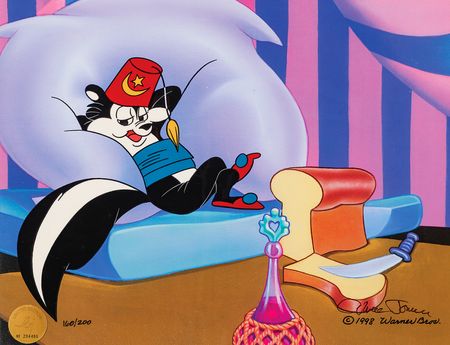 Lot #908 Chuck Jones signed limited edition cel - 'Pepe Le Pew' (#160/200) - Image 1