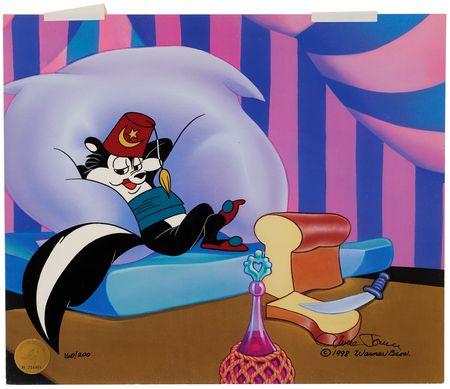 Lot #908 Chuck Jones signed limited edition cel - 'Pepe Le Pew' (#160/200) - Image 2