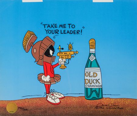 Lot #907 Chuck Jones signed limited edition cel - 'Marvin Martian' (#196/200) - Image 2