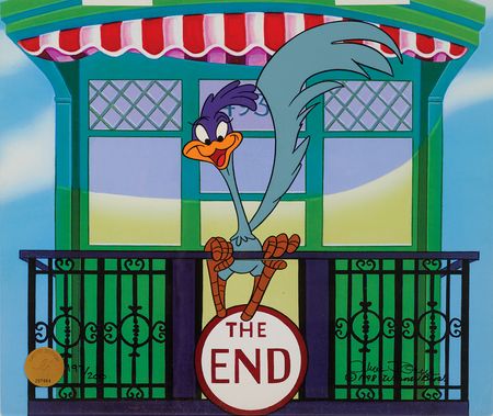 Lot #909 Chuck Jones signed limited edition cel - 'Road Runner' (#197/200) - Image 2