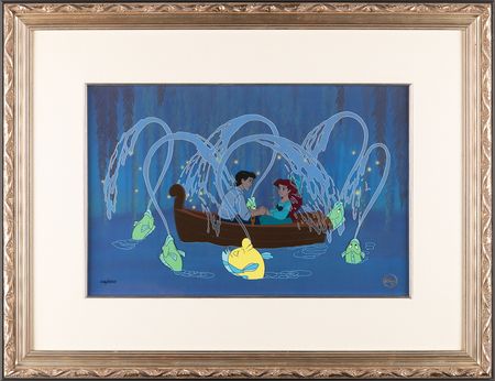 Lot #762 Ariel and Prince Eric limited edition cel from The Little Mermaid - 'Kiss the Girl' (#106/500) - Image 2