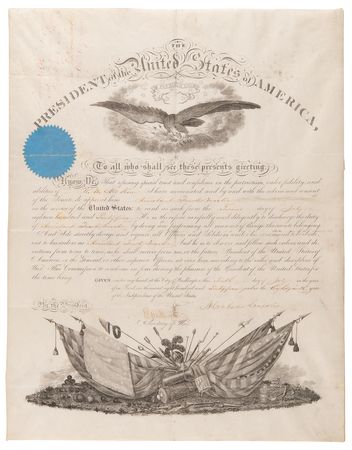 Lot #6 Abraham Lincoln Civil War-Dated Document Signed as President, Commissioning an Assistant Quartermaster - Image 2