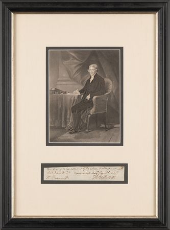Lot #2 Thomas Jefferson Signature to Dr. Bancroft - Image 2