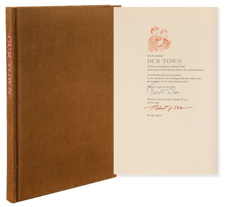 Lot #527 Thornton Wilder Signed Book - Our Town (Ltd. Ed. of 2000, Presentation Copy) - Image 1