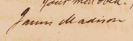 Lot #3 James Madison Letter Signed as Secretary of State, Appointing an Agent in Havana: 