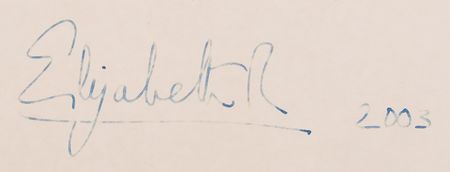 Lot #94 Queen Elizabeth II Oversized Signed Photograph - Image 2