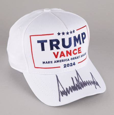 Lot #61 Donald Trump Signed Baseball Hat - Trump/Vance 2024 - Image 1
