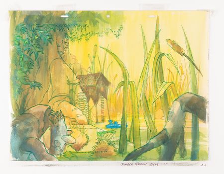 Lot #764 Ken Anderson concept layout artwork for Catfish Bend - Image 3