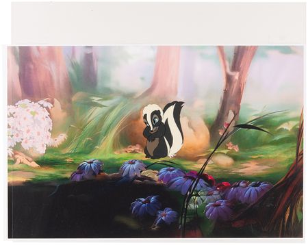Lot #742 Flower production cel from Bambi - Image 2