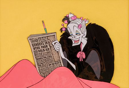 Lot #754 Cruella de Vil production cel from One Hundred and One Dalmations - Image 1