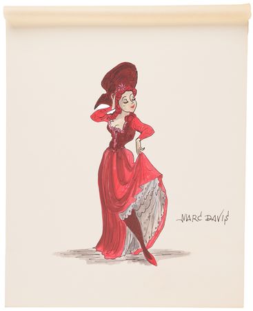 Lot #756 Pirates of the Caribbean ride concept painting by Marc Davis - 'Redd the Pirate' - Image 2