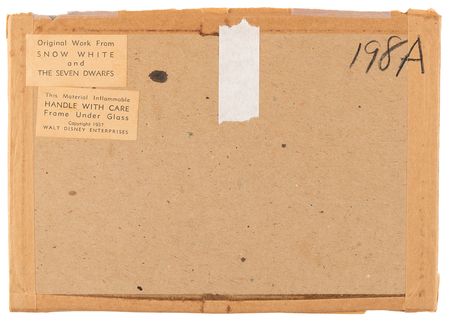 Lot #715 Dopey, Sleepy, and diamond minecart production cels from Snow White and the Seven Dwarfs - Image 2