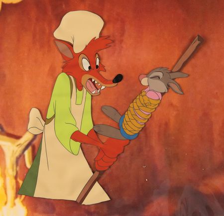 Lot #745 Br'er Fox and Br'er Rabbit production cel from Song of the South - Image 1