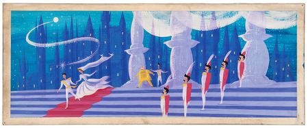 Lot #769 Mary Blair panoramic concept painting of