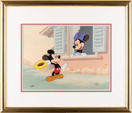 Lot #880 Mickey and Minnie Mouse limited edition hand-painted cel from The Little Whirlwind (Ltd. Ed. #10/950) - Image 2