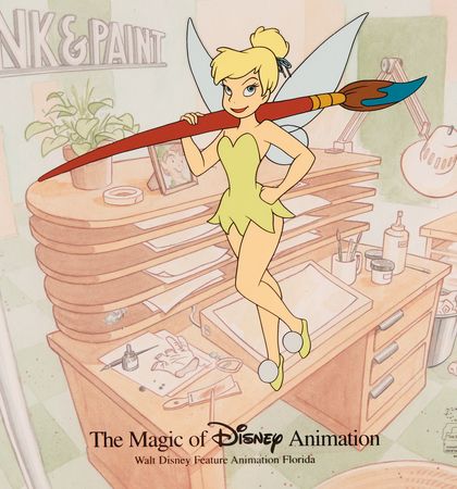 Lot #885 Tinker Bell limited edition cel from the Magic of Disney series - 'Tink Ink and Paint' - Image 1