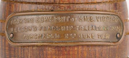 Lot #402 Horatio Nelson: HMS Victory Wooden Artifact - Image 6