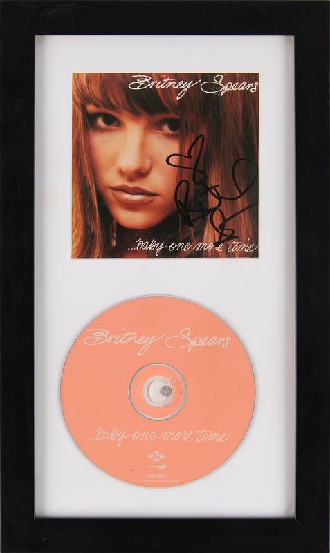 Lot 3694 Britney Spears Signed CD Booklet - ...Baby One More Time