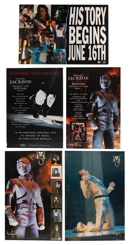 Lot 3627 Michael Jackson (5) Promotional Posters