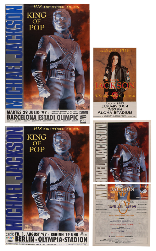 Lot 3628 Michael Jackson (5) Original Promotional Posters