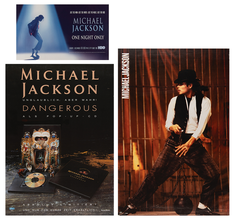 Lot 3631 Michael Jackson (3) Original Promotional Posters