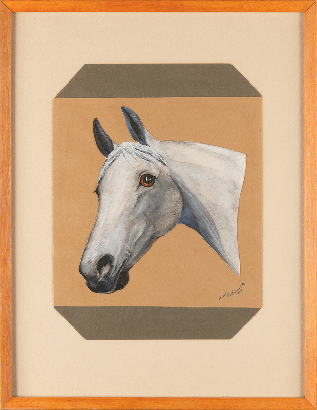 Lot 3411 Edie Sedgwick Signed Original Painting - Arabian Horse