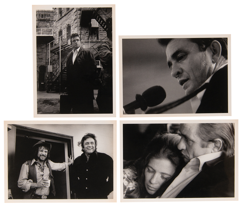 Lot 3402 Johnny Cash (4) Photographic Prints by Jim Marshall