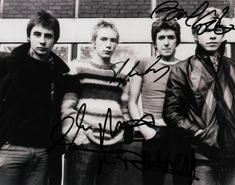Lot 3586 Sex Pistols Signed Photograph
